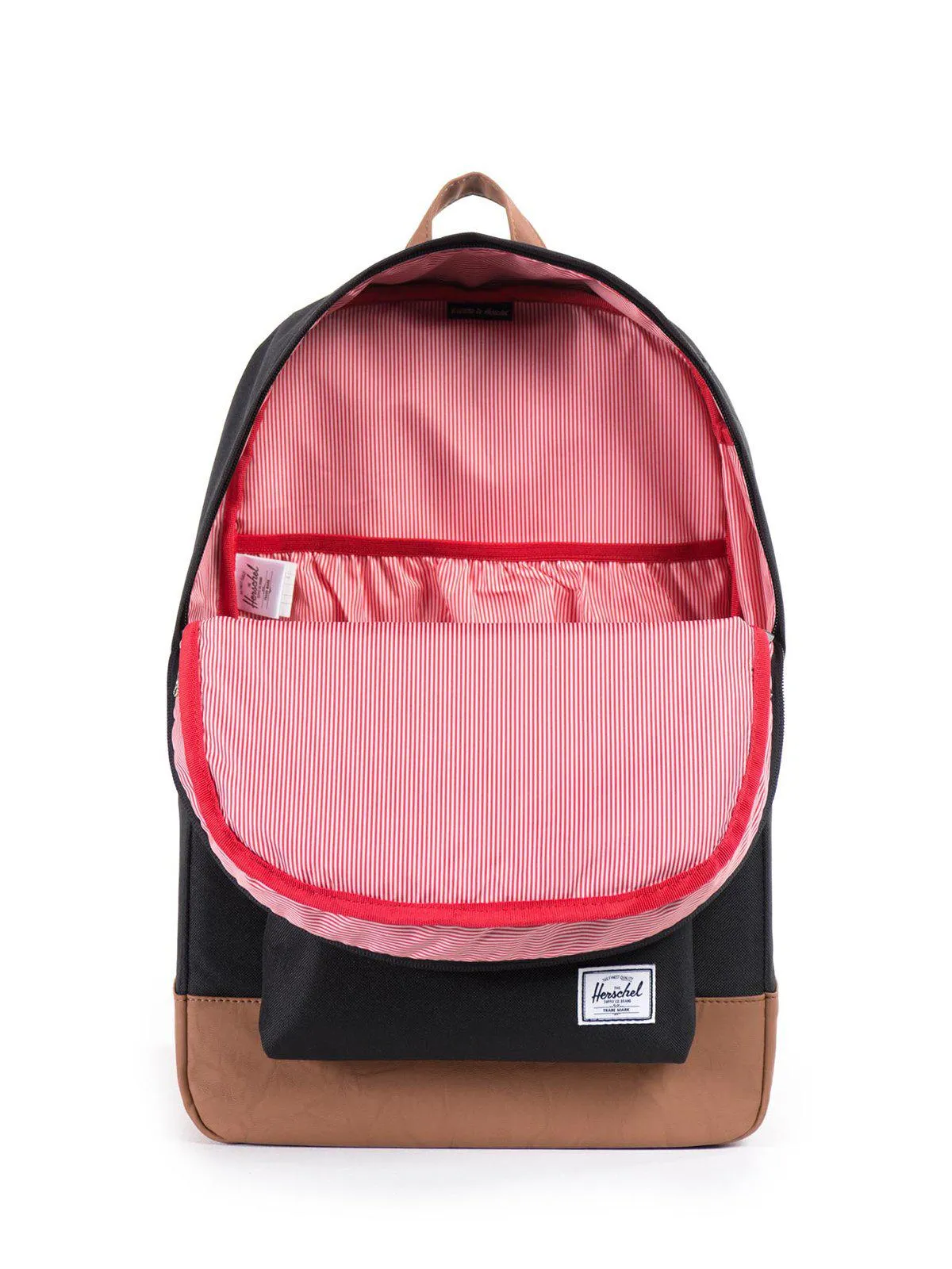 Herschel Heritage Backpack 600D Poly Black Tan 21.5L