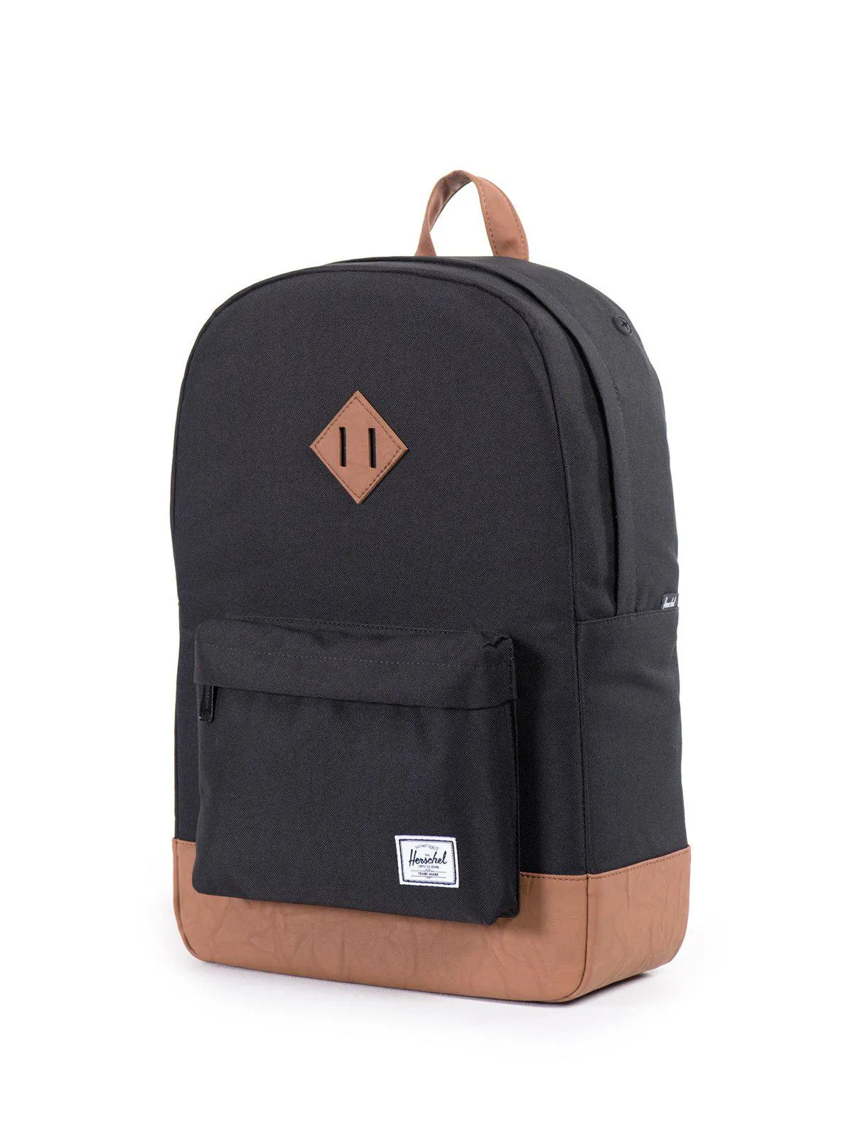 Herschel Heritage Backpack 600D Poly Black Tan 21.5L
