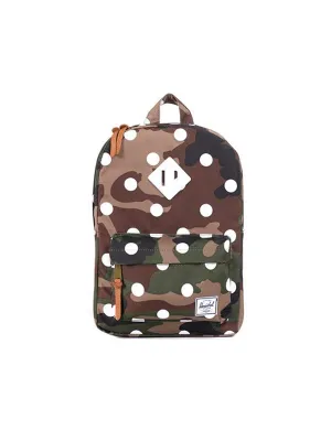 Herschel Heritage Woodland Camo/Polka Dot/White Rubber