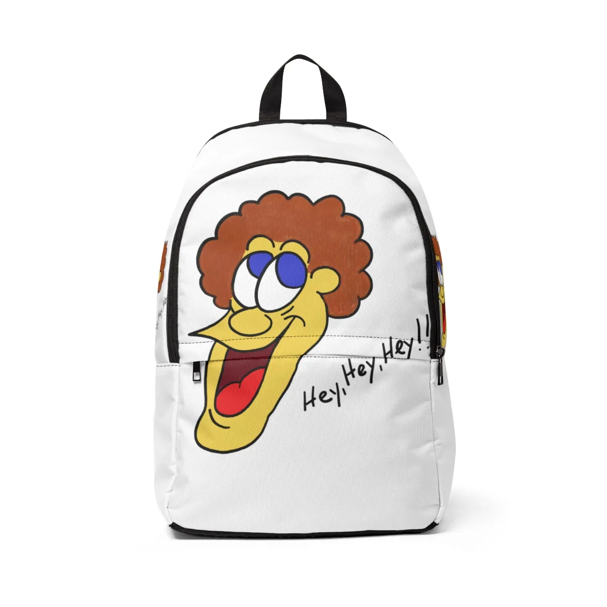 Hey, Hey, Hey!! Unisex Fabric Backpack
