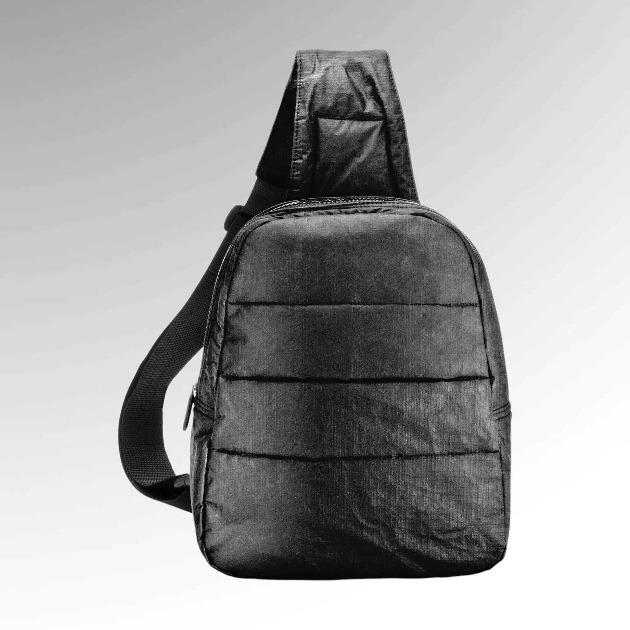 HI Love Puffer Crossbody Backpack Black