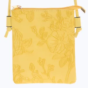 Hibiscus emboss Phone Bag SUNSHINE