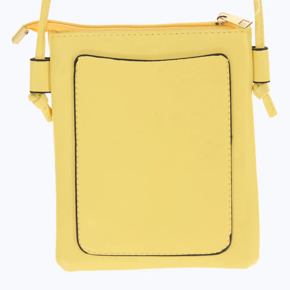 Hibiscus emboss Phone Bag SUNSHINE