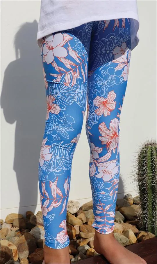 Hibiscus Kiss Mini Me Leggings
