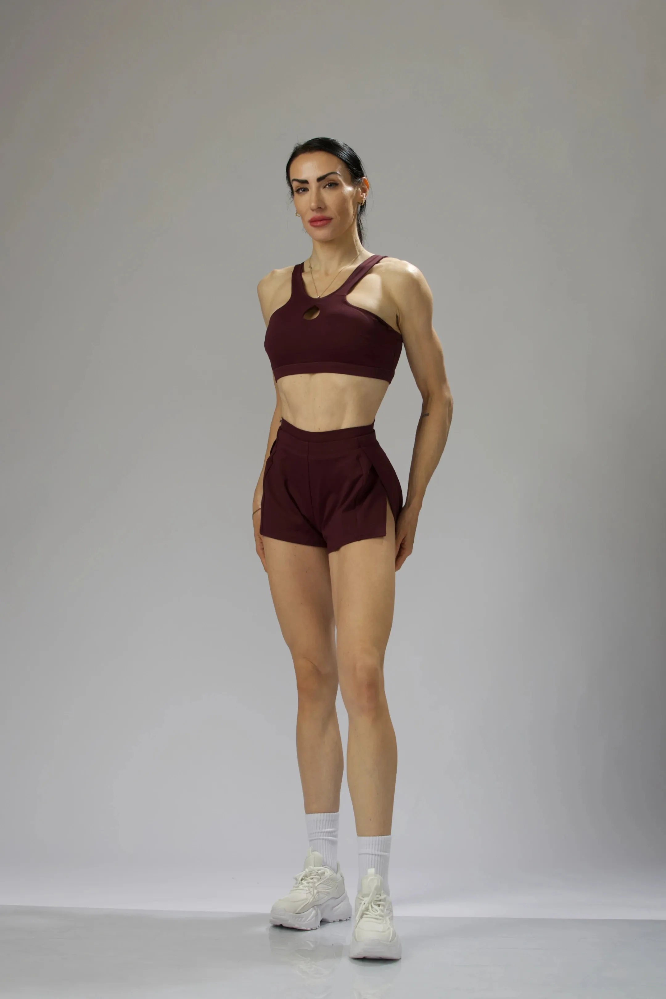 High-Cut Cheeky, Bloomer Lined Running Shorts