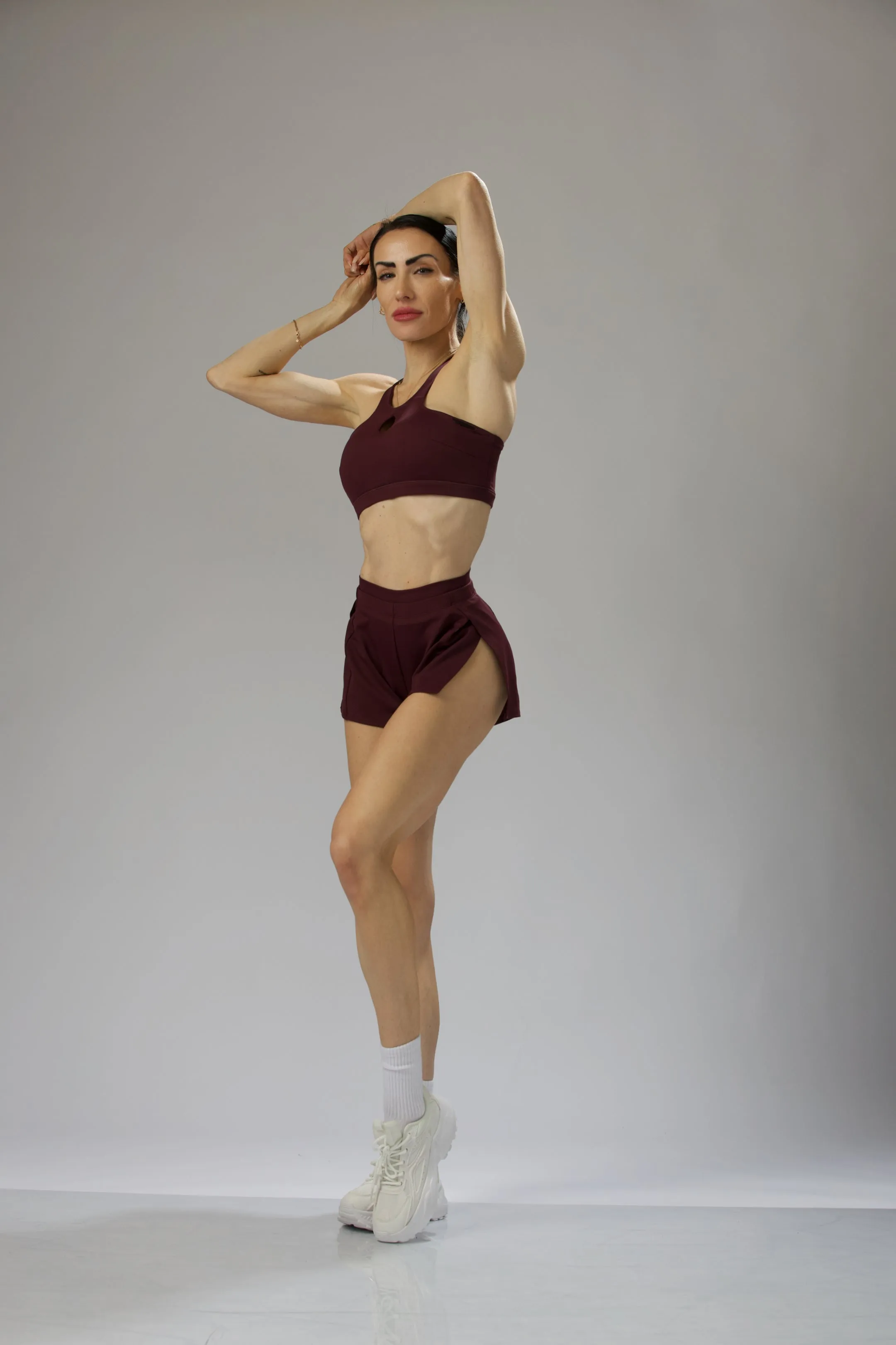 High-Cut Cheeky, Bloomer Lined Running Shorts