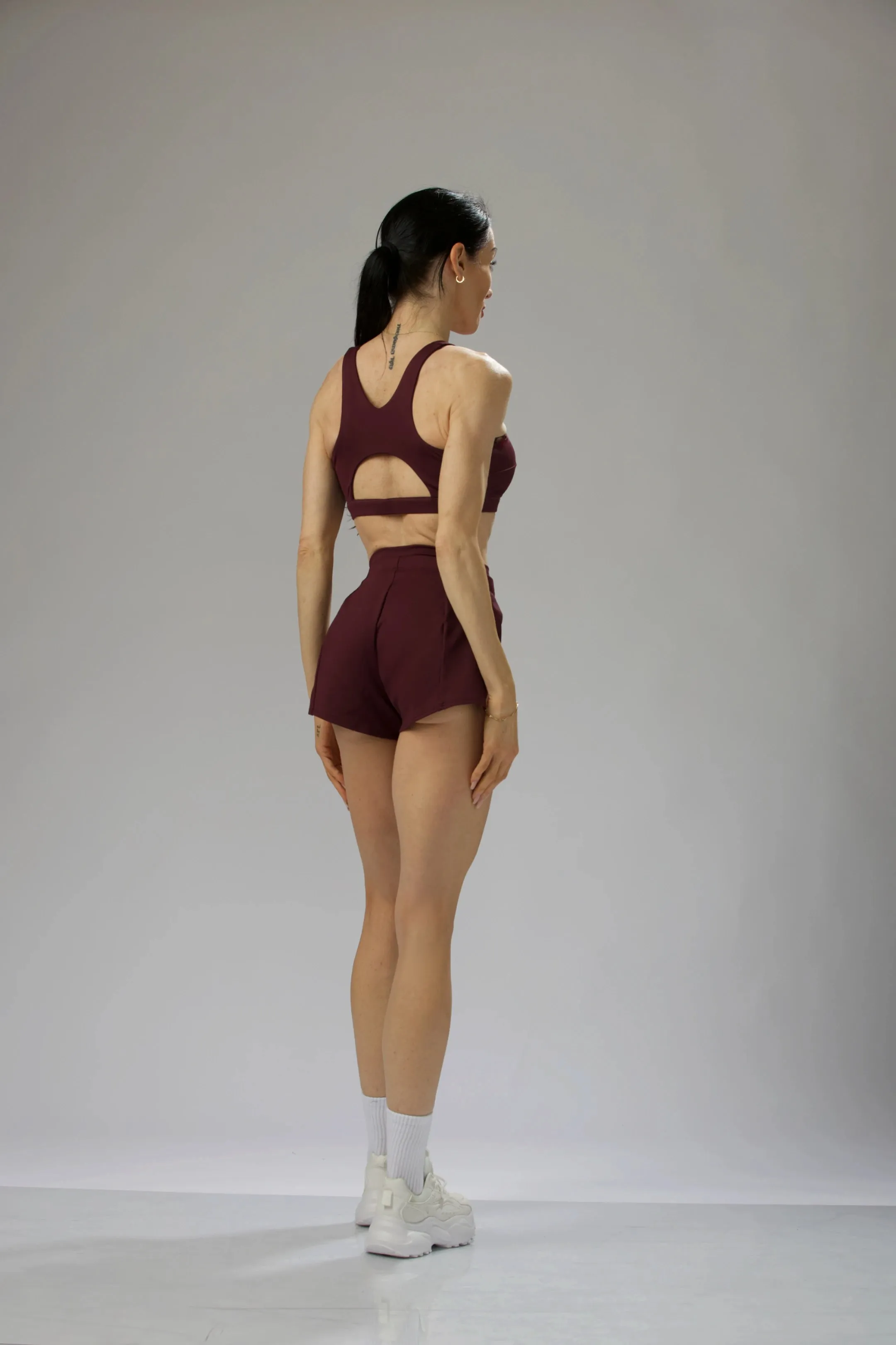 High-Cut Cheeky, Bloomer Lined Running Shorts