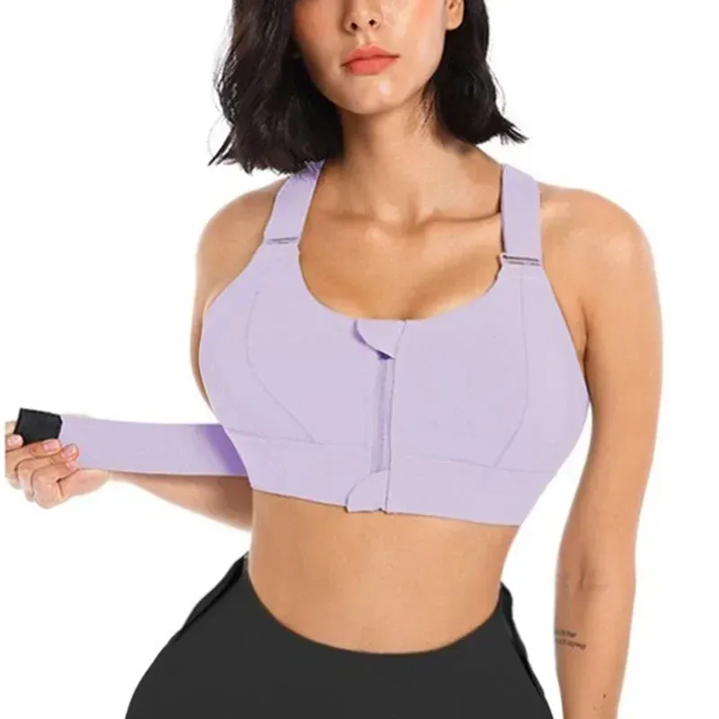 High Impact Sports Bra for Women - Quick Dry, Wireless, Shockproof, Plus Size Available