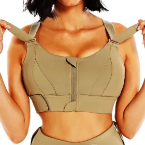 High Impact Sports Bra for Women - Quick Dry, Wireless, Shockproof, Plus Size Available