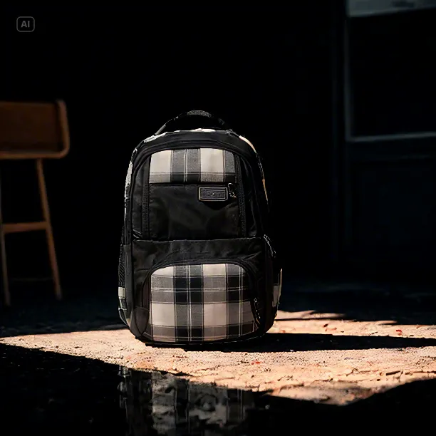 High Quality Checked School Bag