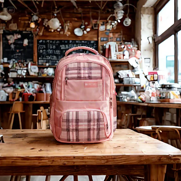High Quality Checked School Bag