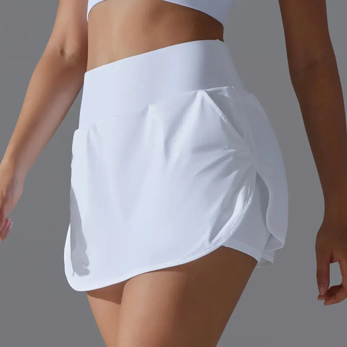 High Waist Fitness Mini Skirt