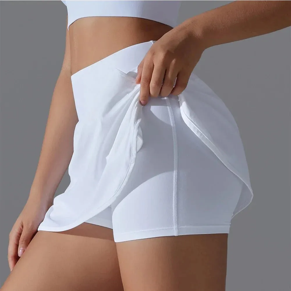 High Waist Fitness Mini Skirt