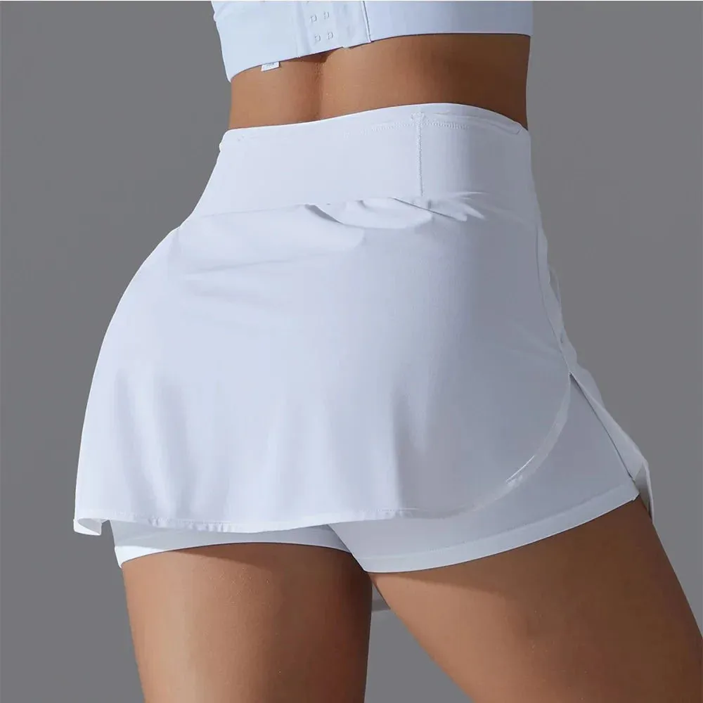 High Waist Fitness Mini Skirt