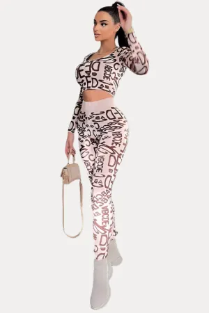 Hip-Lifting Leggings Two-Piece Suit