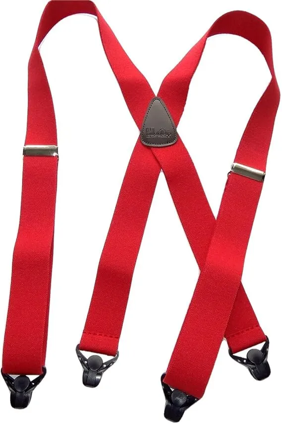 Holdup 1 1/2" wide Classic Series Suspenders with Patented Gripper Clasp