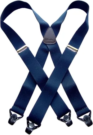 Holdup 1 1/2" wide Classic Series Suspenders with Patented Gripper Clasp