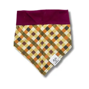 'Holiday Plaid' Dog Bandana