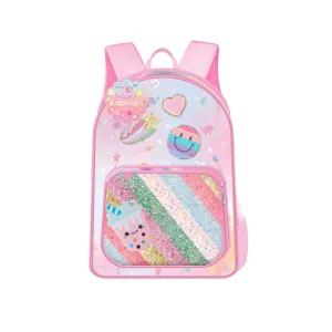 Hot Focus Deluxe Backpack   Fun Keychain - Rainbow