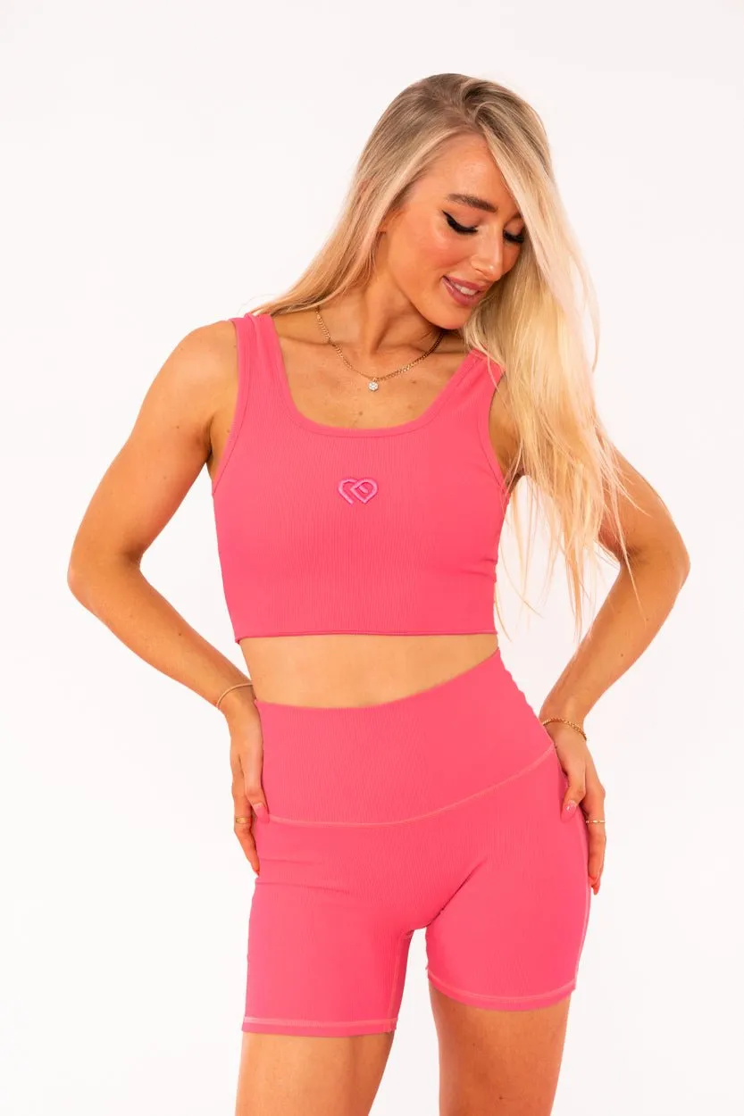 Hot Pink Romi Crop