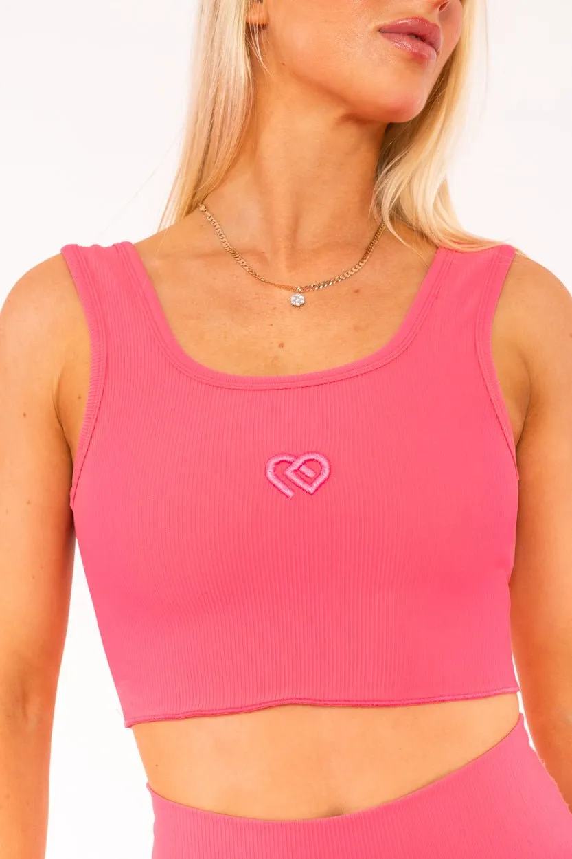 Hot Pink Romi Crop