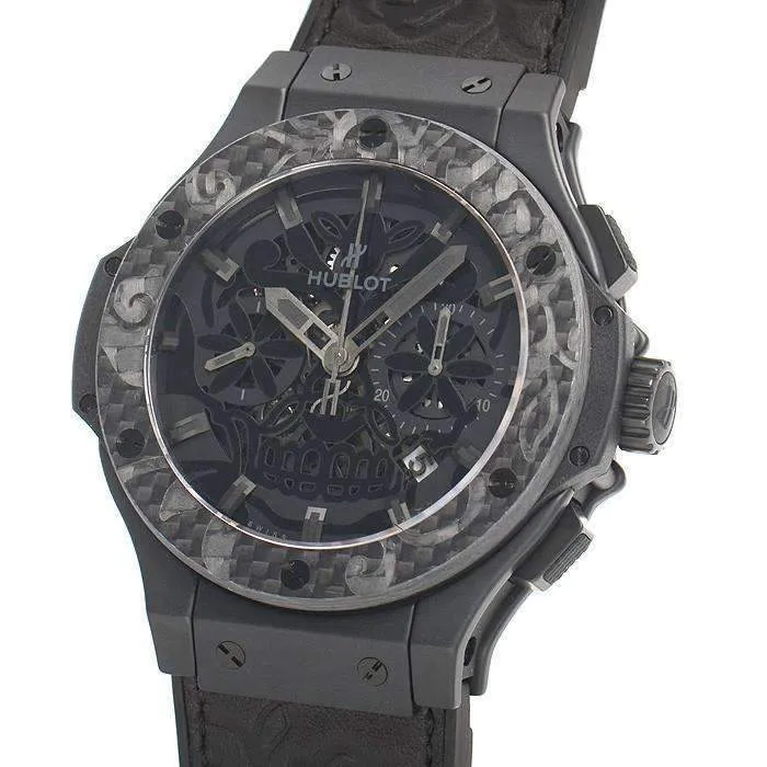 HUBLOT BIG BANG AERO BANG SUGAR SKULL CERAMIC CARBON 44 MM MEN WATCH 311.CQ.1110.VR.FDK15