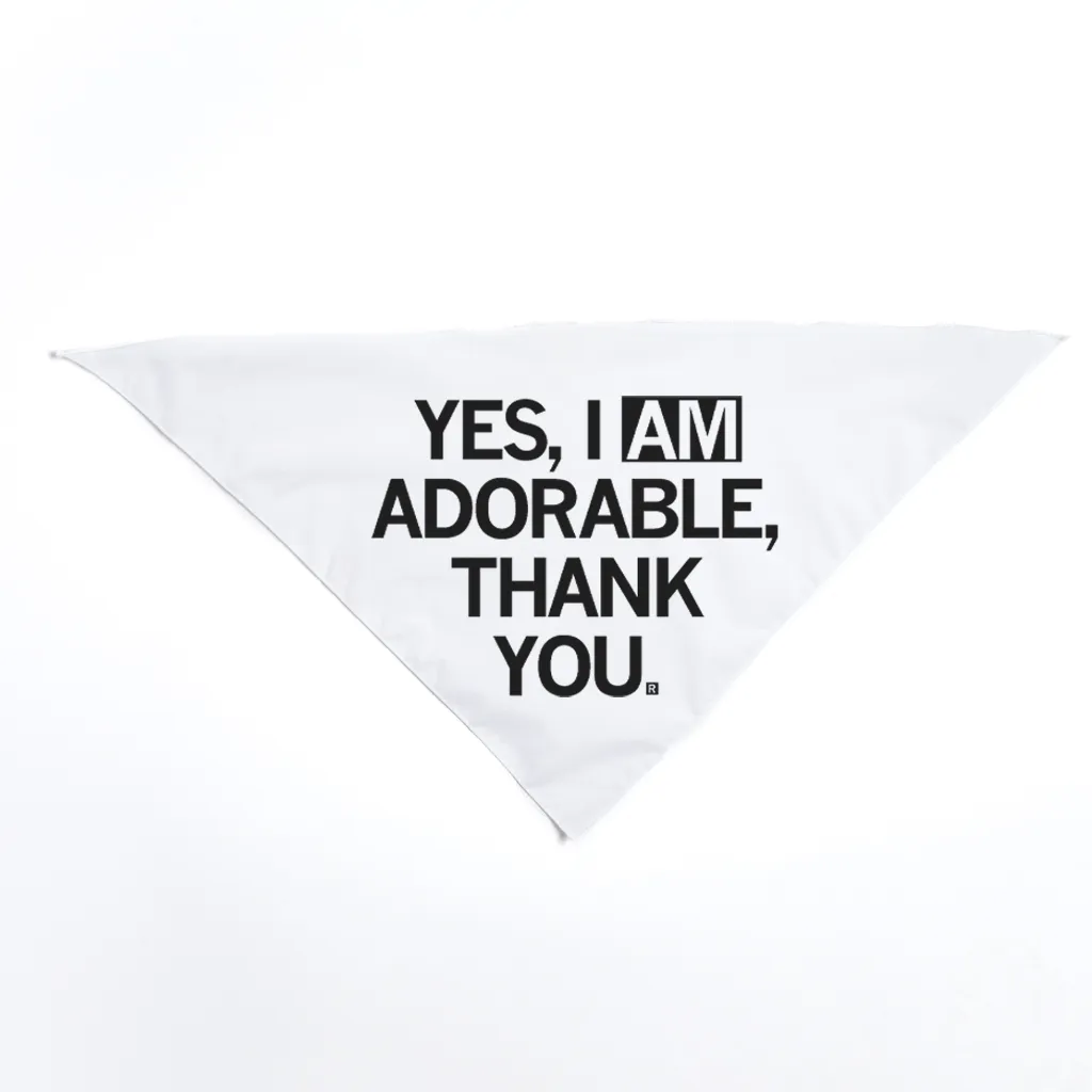 I Am Adorable Dog Bandana