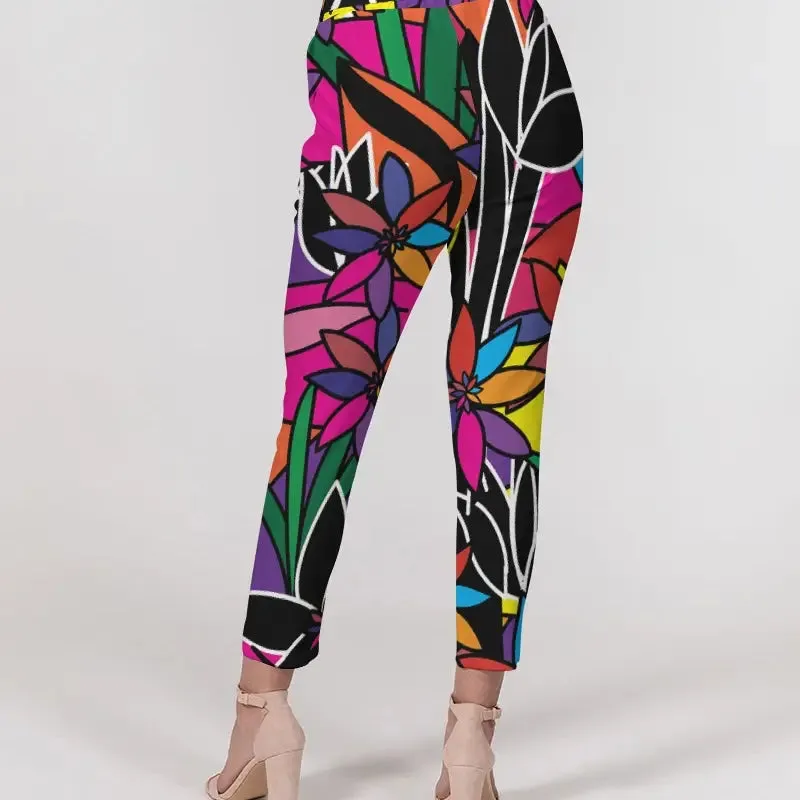 In Stock - Belted Pocketed Pant - La Fleur (Size 2x)