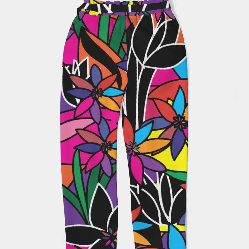 In Stock - Belted Pocketed Pant - La Fleur (Size 2x)