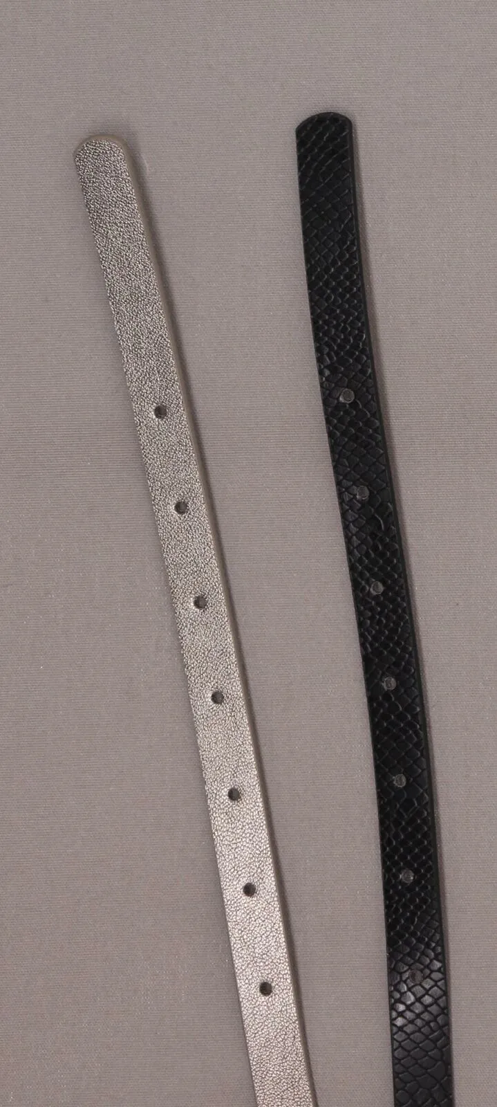 INC International Concepts Women's 2 PACK Solid and Snake Skinny Belts