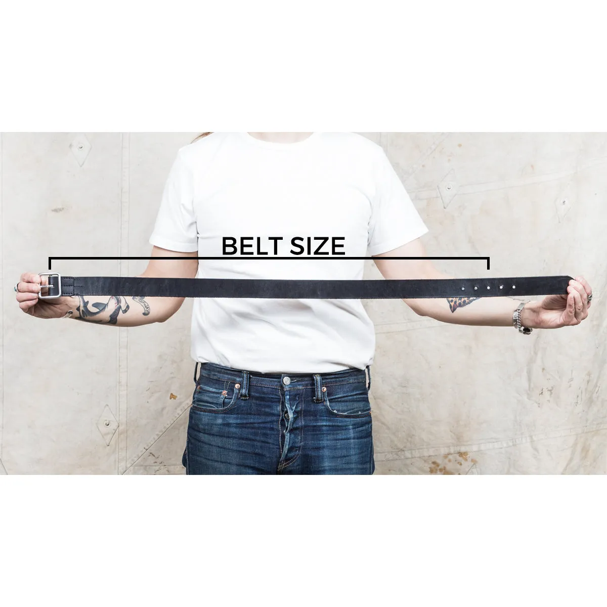 Indigofera Luke Leather Belt