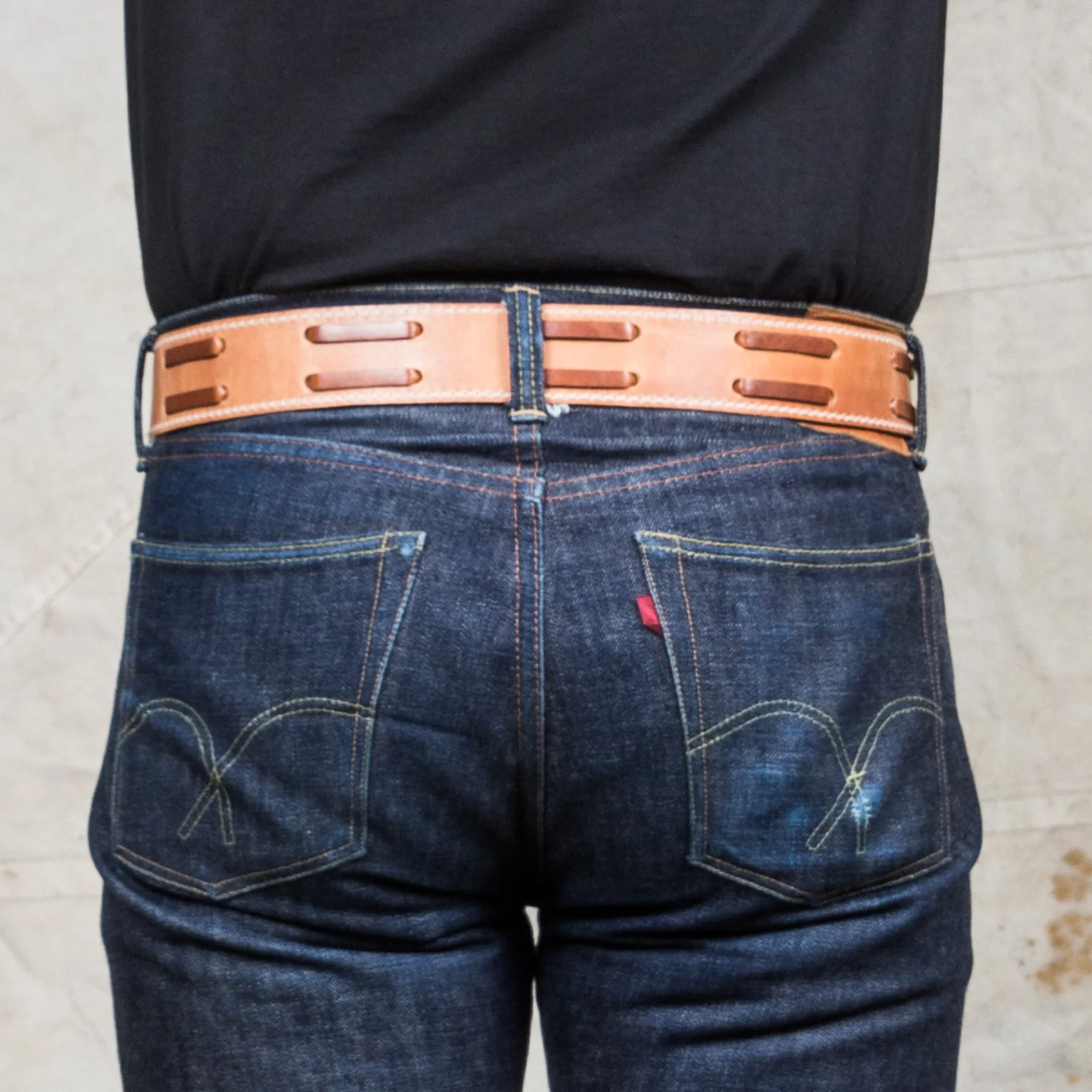 Indigofera Luke Leather Belt