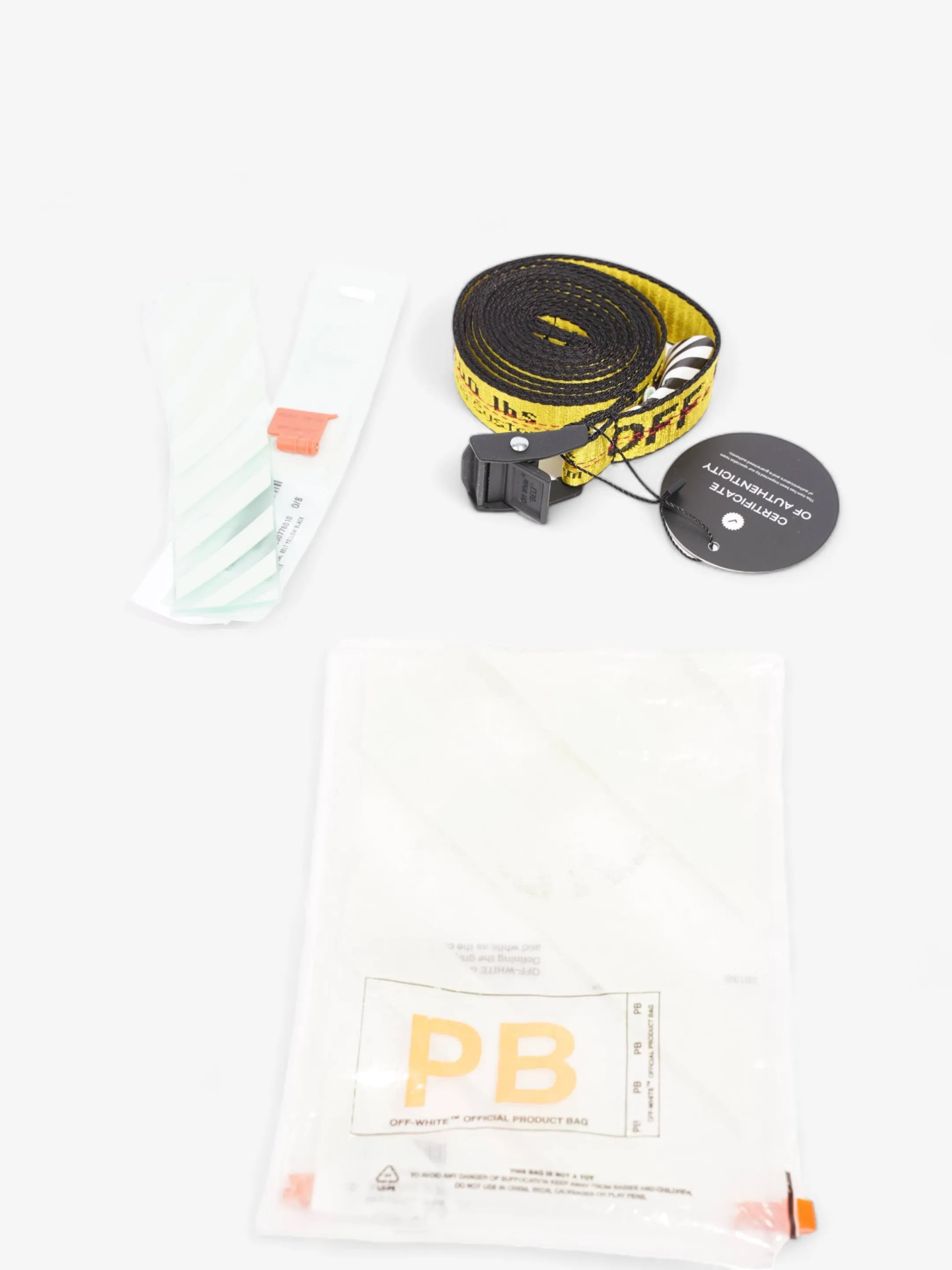 Industrial Belt Yellow Canvas