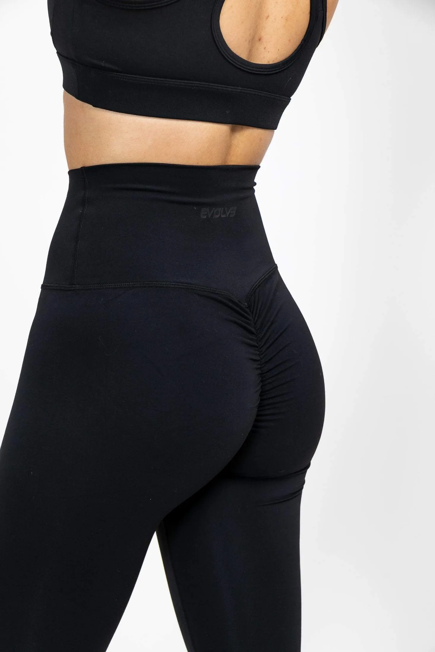 Infinity Scrunch Leggings - Black
