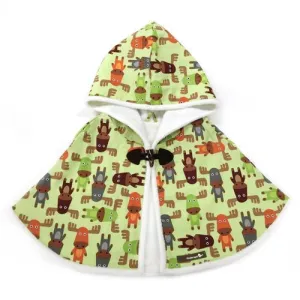Innobaby Kinderspel Hooded Cape – Soft Cotton Baby Cape with Stylish Hood (Size 12M-3T)
