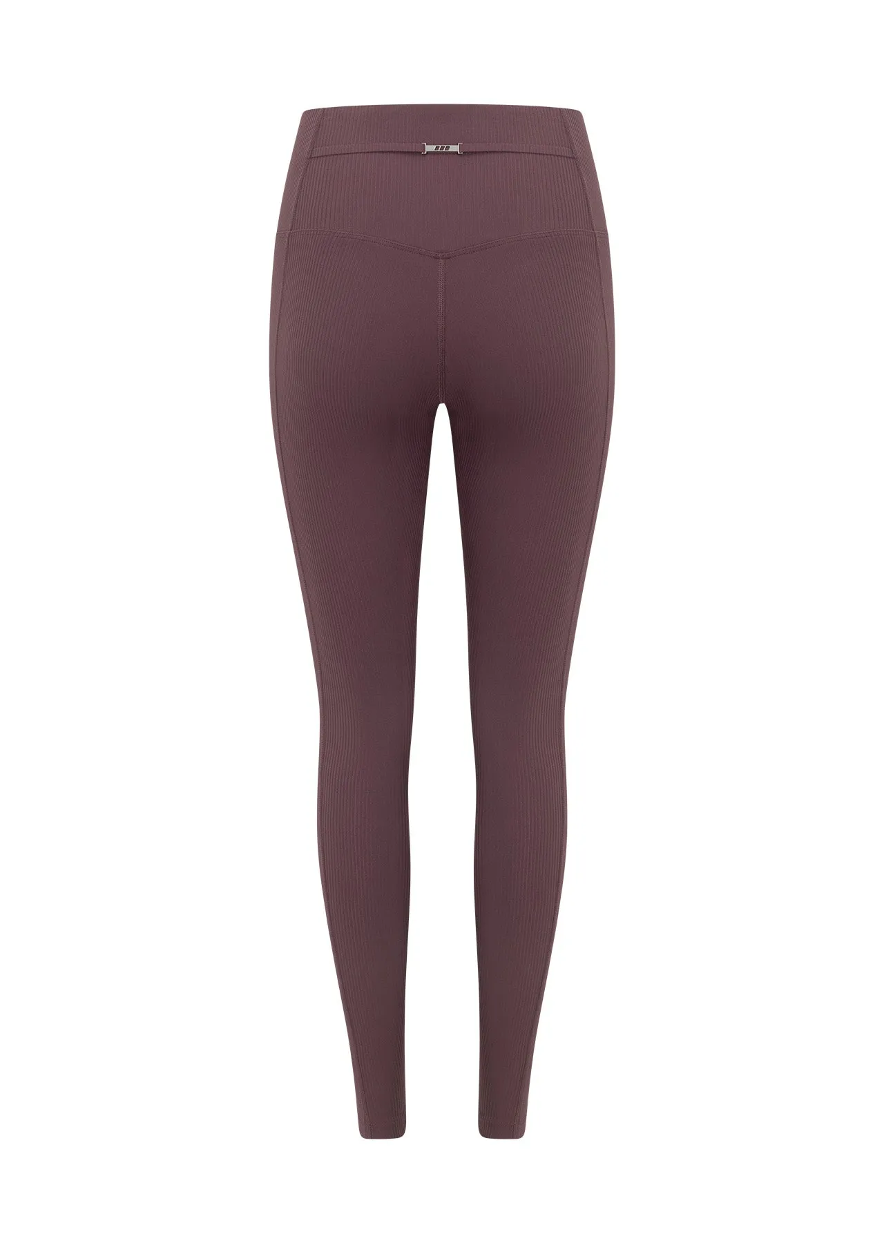 Irresistable Luxe Rib Full Length Leggings | Amethyst Shadow