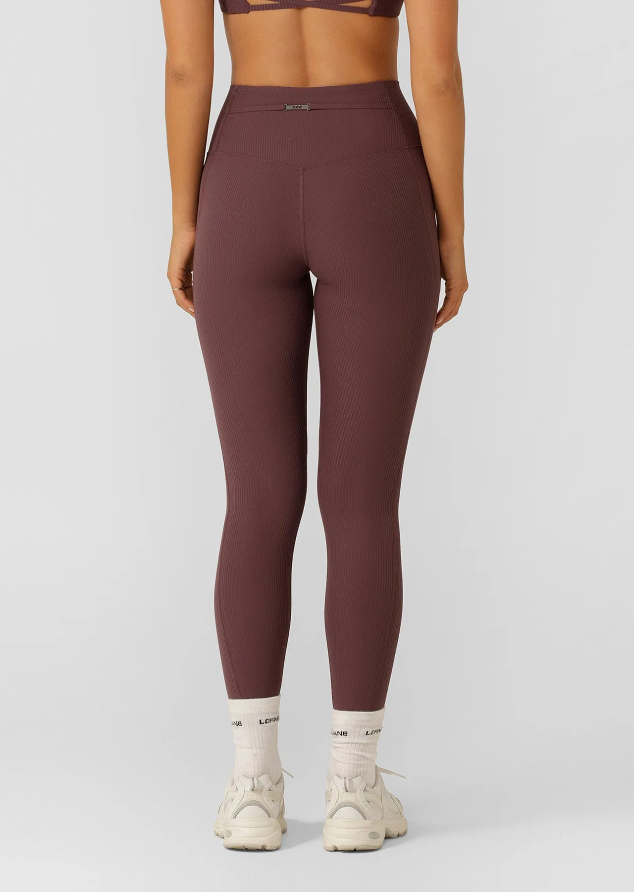 Irresistable Luxe Rib Full Length Leggings | Amethyst Shadow