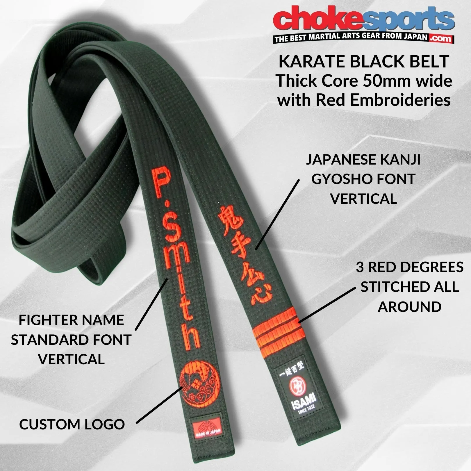 Isami Karate Black Belt Premium