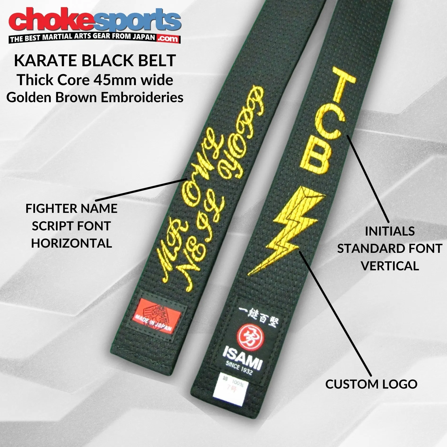 Isami Karate Black Belt Premium