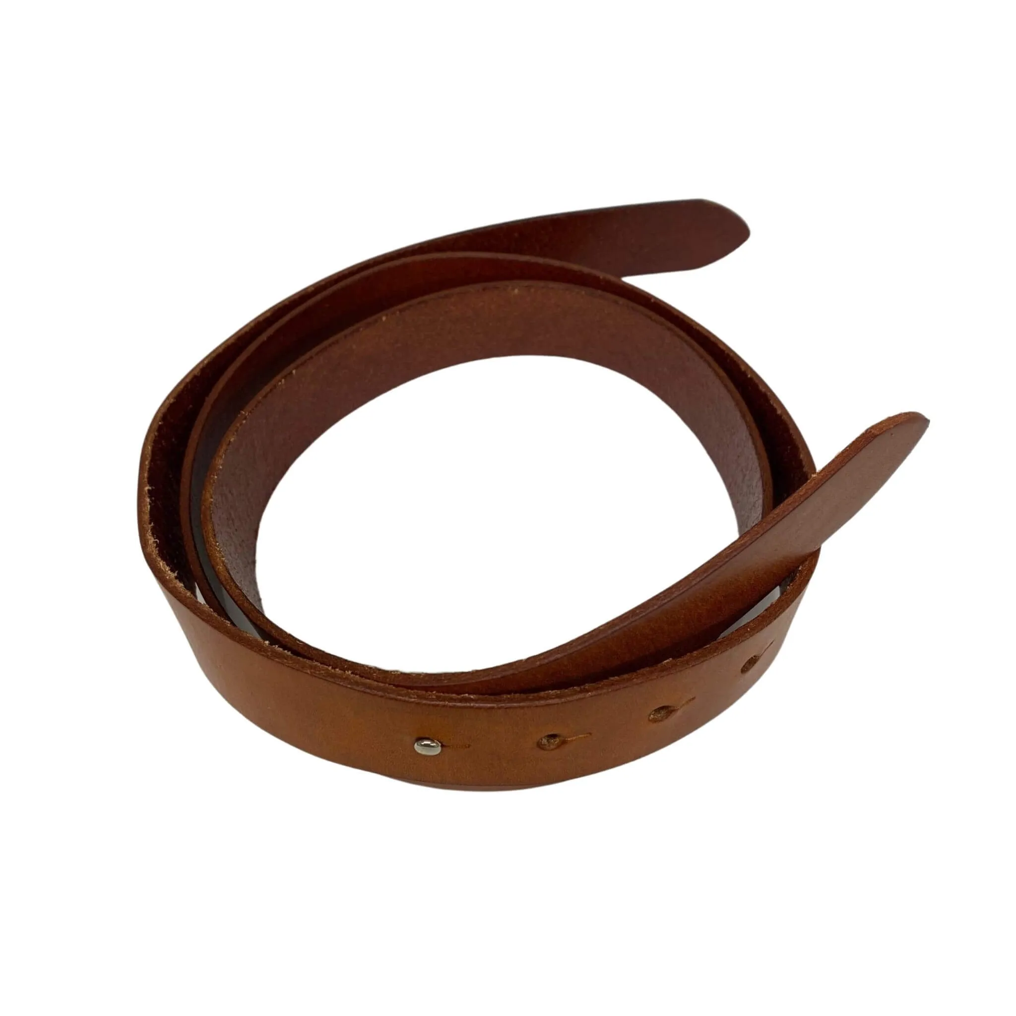 IVY - Women's Tan Leather Belt with Stud Closure