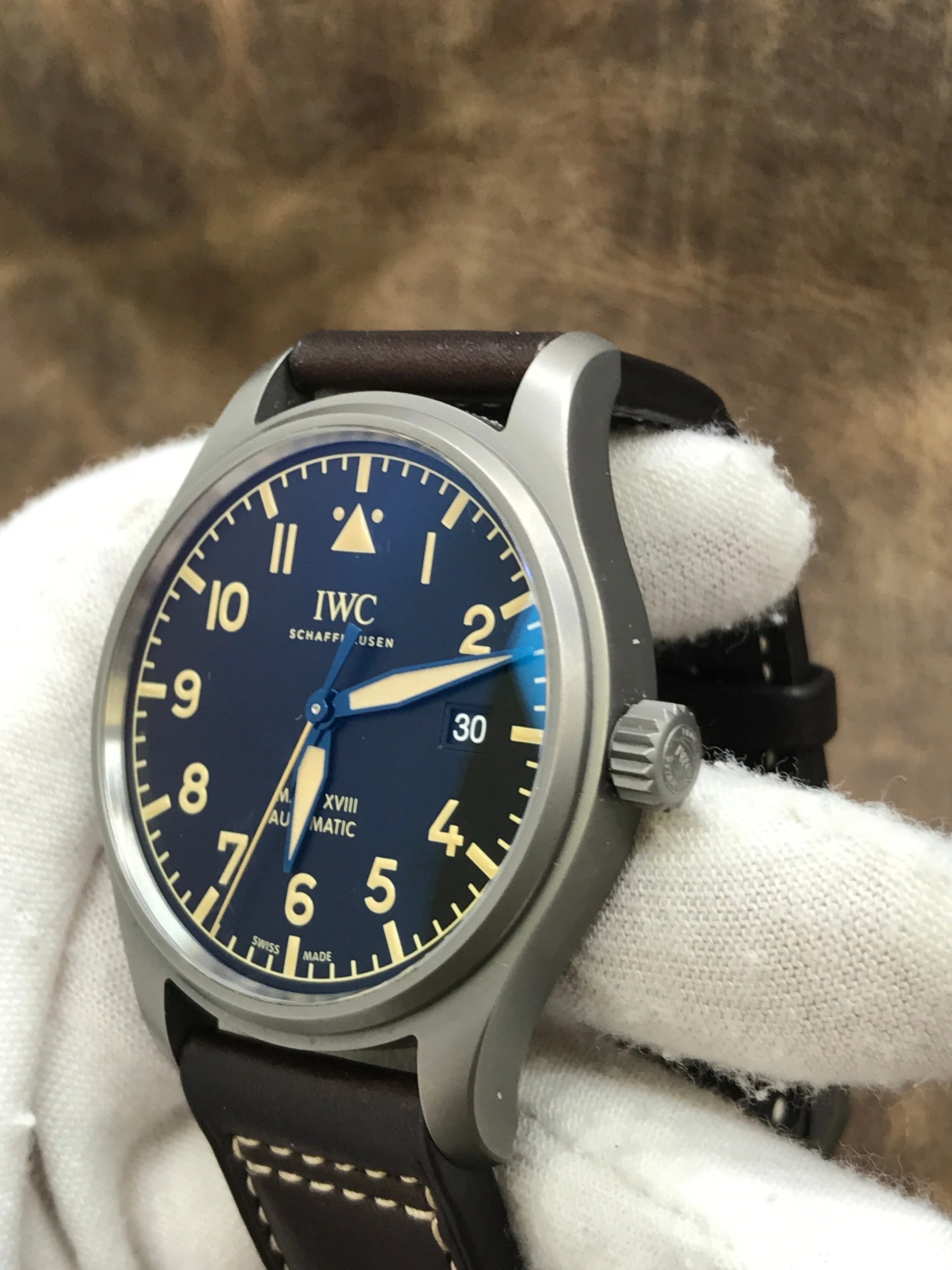 IWC Pilot's Watch Mk XVIII Heritage IW327006 Black Dial Automatic  Men's Watch