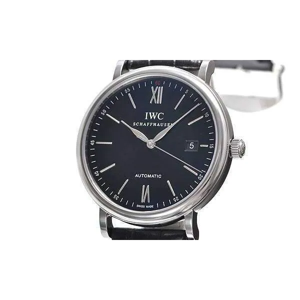 IWC PORTOFINO AUTOMATIC BLACK MEN WATCH  IW356502
