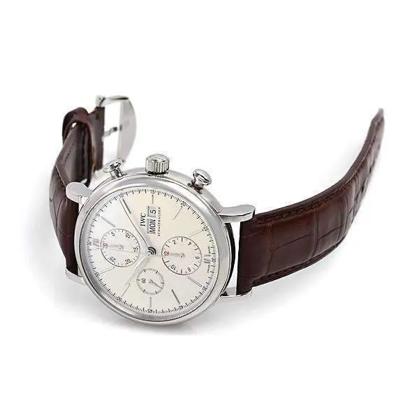 IWC PORTOFINO CHRONOGRAPH SILVER MEN WATCH IW391007