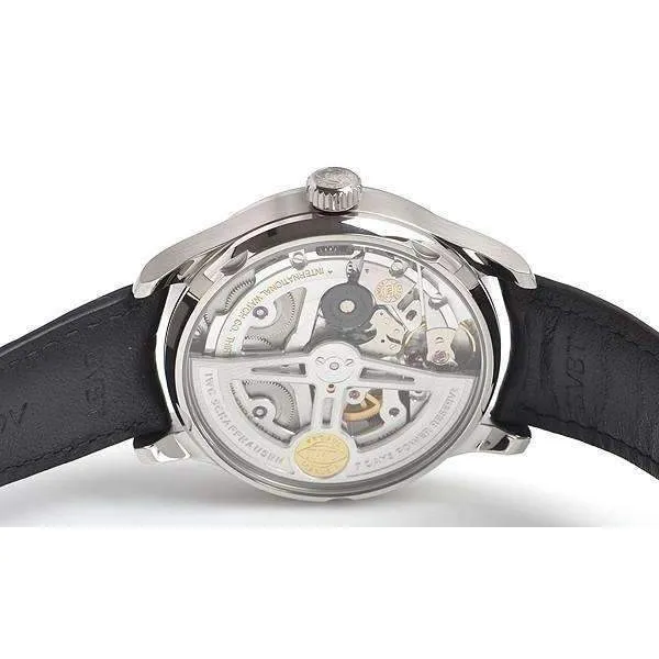 IWC PORTUGIESER BLACK AUTOMATIC MEN WATCH  IW500703