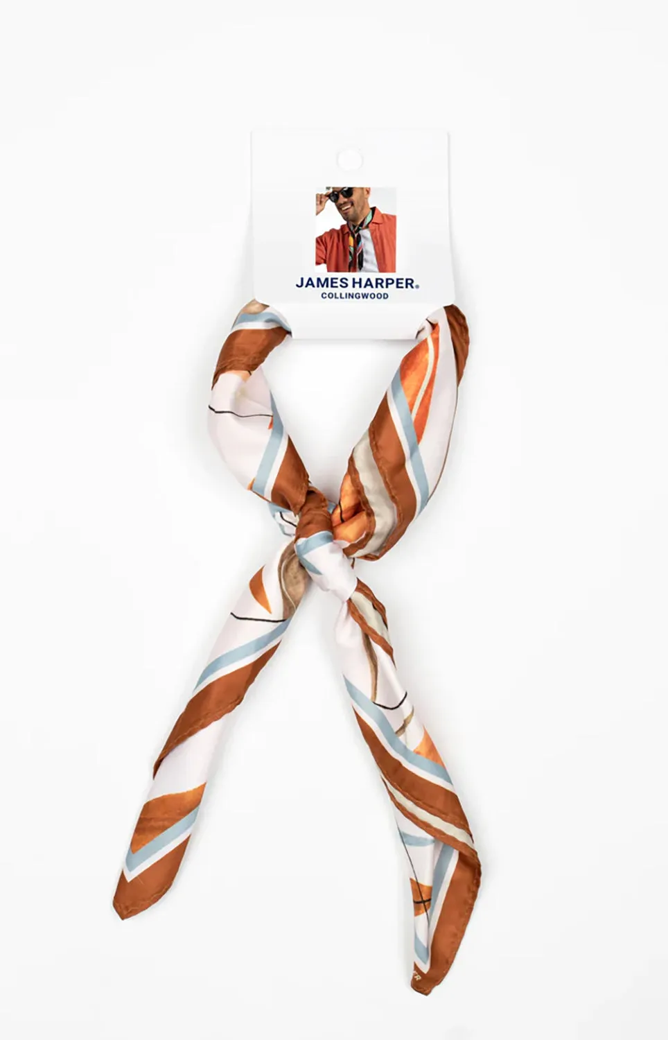 JAMES HARPER FLOATING LEAVES PRINT BANDANA JHBANDANA06