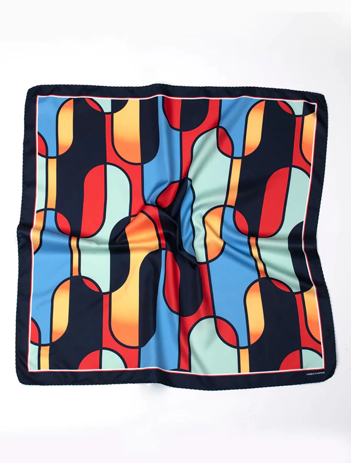 JAMES HARPER OVAL GEO PRINT BANDANA JHBANDANA02