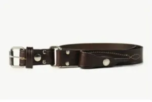 JCOE Stockman Bent with 38mm Square Brown with PS Pouch (106j)