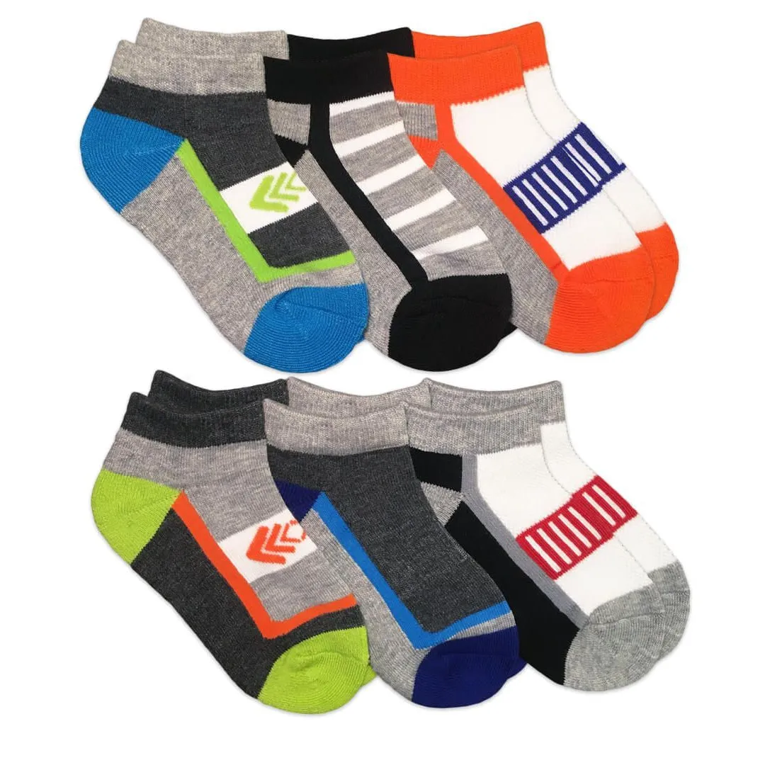 Jefferies Socks Colorful Sport Low Cut Socks 6 Pair Pack