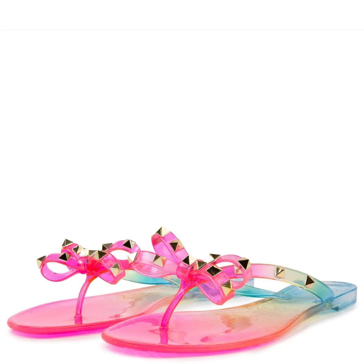 Jelli-40 Stud Bow Tie Sandals