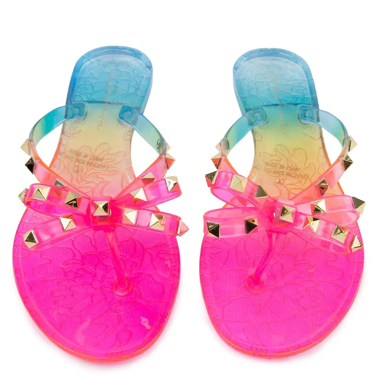 Jelli-40 Stud Bow Tie Sandals
